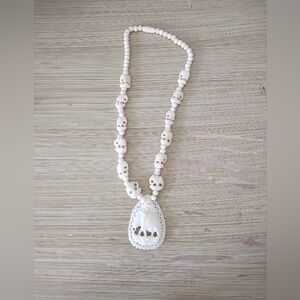 Vintage Carved Elephant Necklace